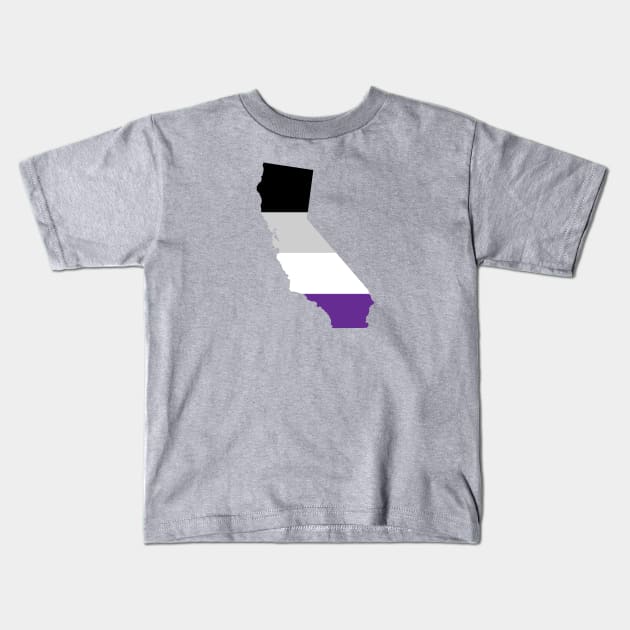 California Asexual Pride Kids T-Shirt by littleSamantics